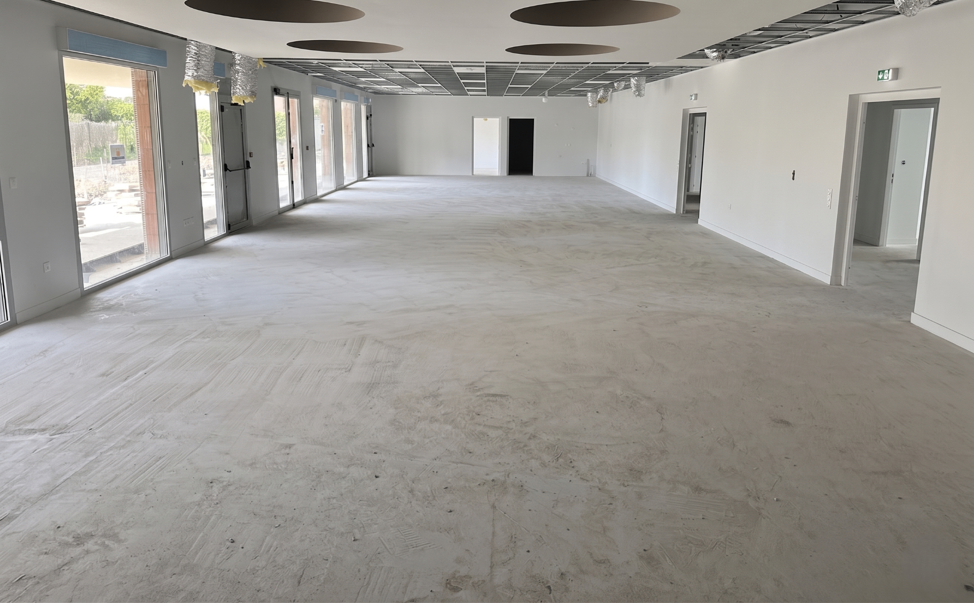 Chantier revêtement de sol — avant et après — Avant